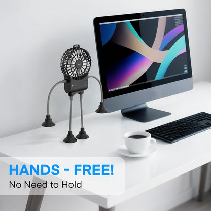 Portable Rechargeable Hands-Free Fan by Simfree