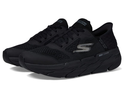 Skechers Men's Max Cushioning Slip-ins-Athletic Workout Running Walking Shoes with Memory Foam Sneaker, Black, 9.5