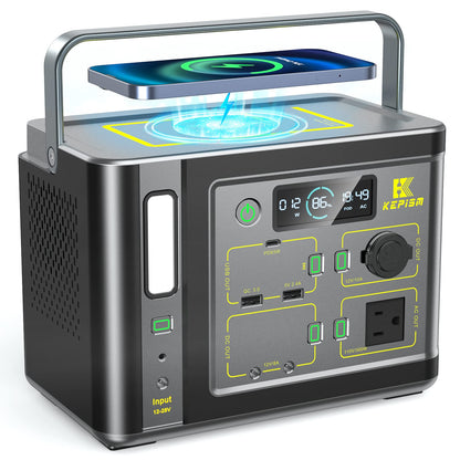 Portable Power Station 600W AC Backup Supply