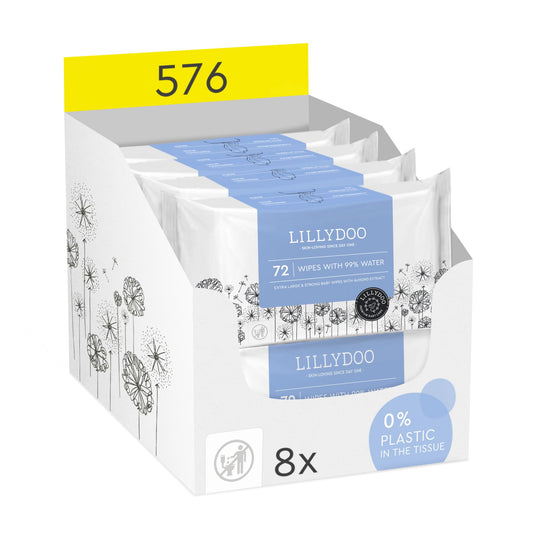 LILLYDOO Extra Large Hypoallergenic Baby Wipes