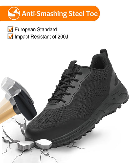 VikoViren Lightweight Steel Toe Safety Sneakers