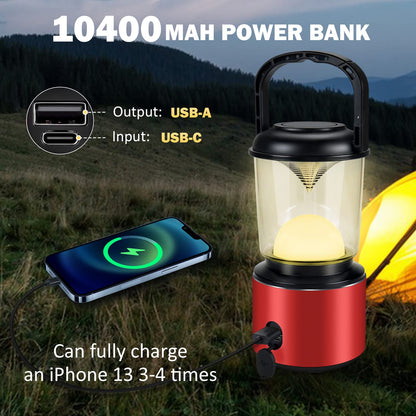 LED Camping Lantern with USB Rechargeable Battery