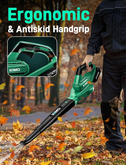 K I M O. Cordless Leaf Blower with Battery