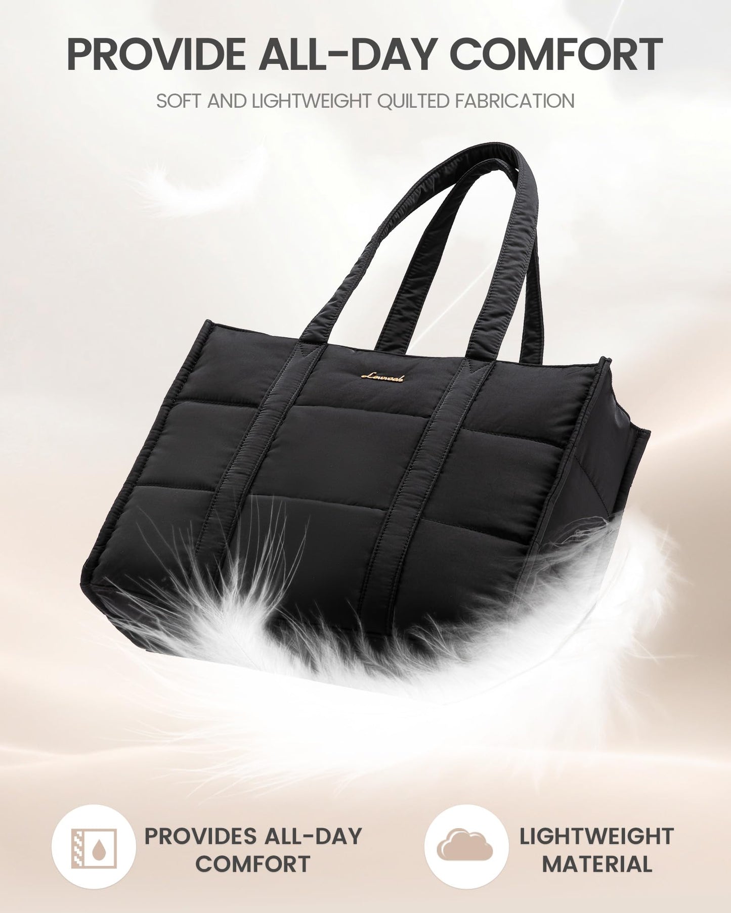 LOVEVOOK 15.6 Inch Laptop Tote Bag for Work