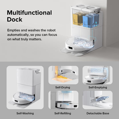 Roborock S Robot Vacuum and Mop with Self-Drying
