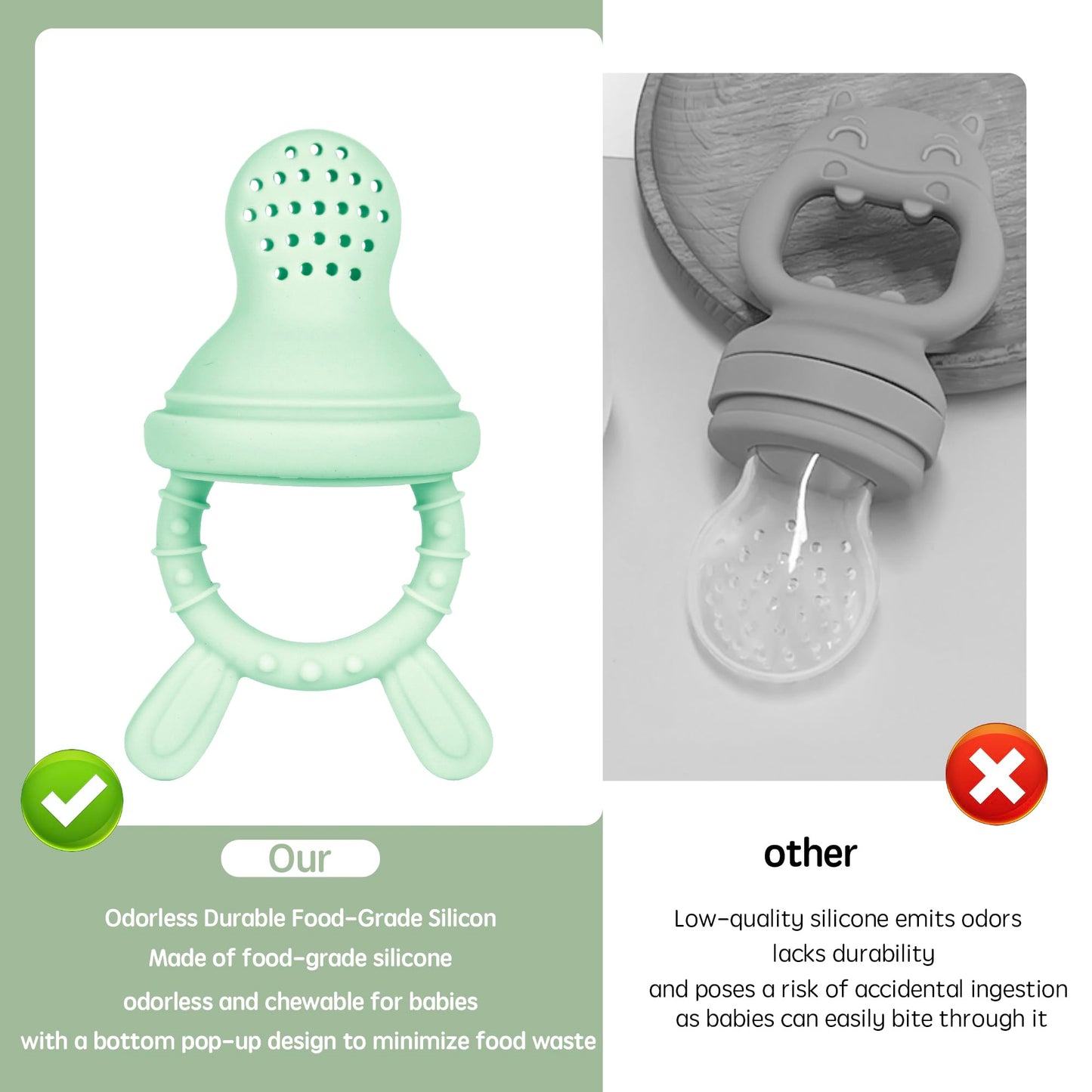Baby Feeding Set with Fruit Feeder & Bibs