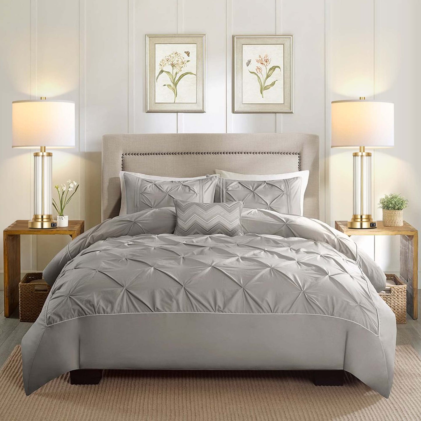 2 Pack Touch Control Dimmable Table Lamps