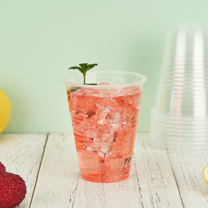 YEEHAW 100-Pack 7 oz Clear Plastic Cups