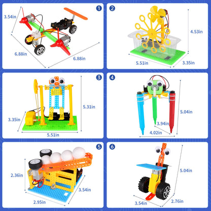 SplashNSpray STEM Robotics Science Kit for Kids Age 8-12, Educational Science Experiments Projects, Engineering Building Toy Electronic Motor Robot Craft, Big Boys & Girls Toys Birthday Present