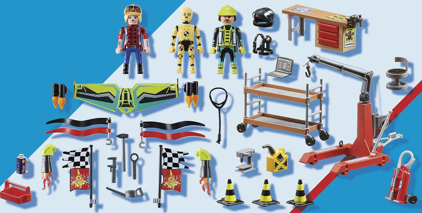 Playmobil Air Stunt Show Service Station Set