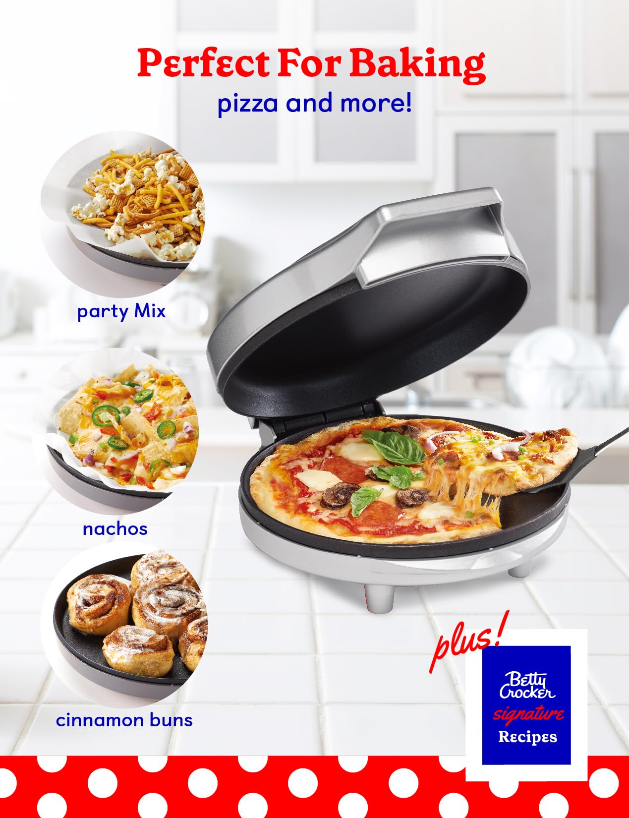Betty Crocker Pizza Maker Plus with Insulated Bag