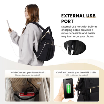 LOVEVOOK Waterproof Laptop Backpack Purse for Women