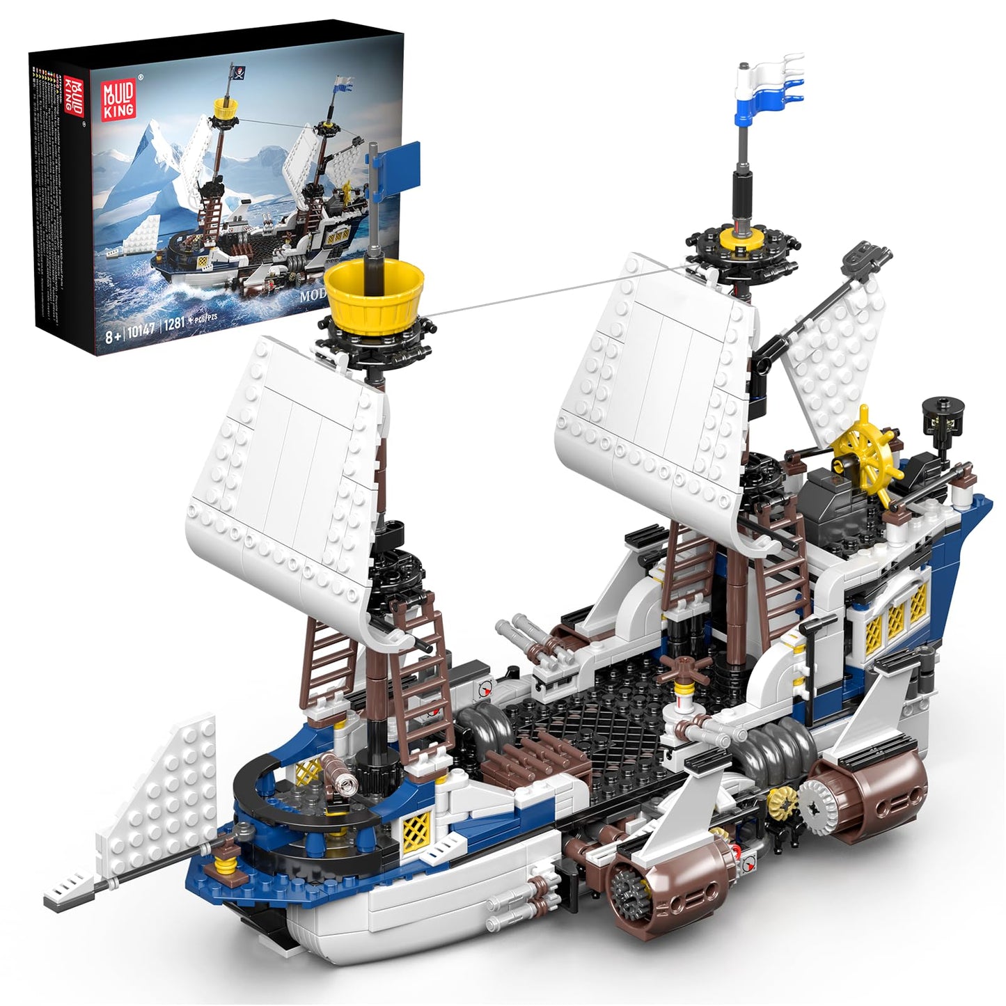 Pirate Ship Building Set - 1281 Pieces