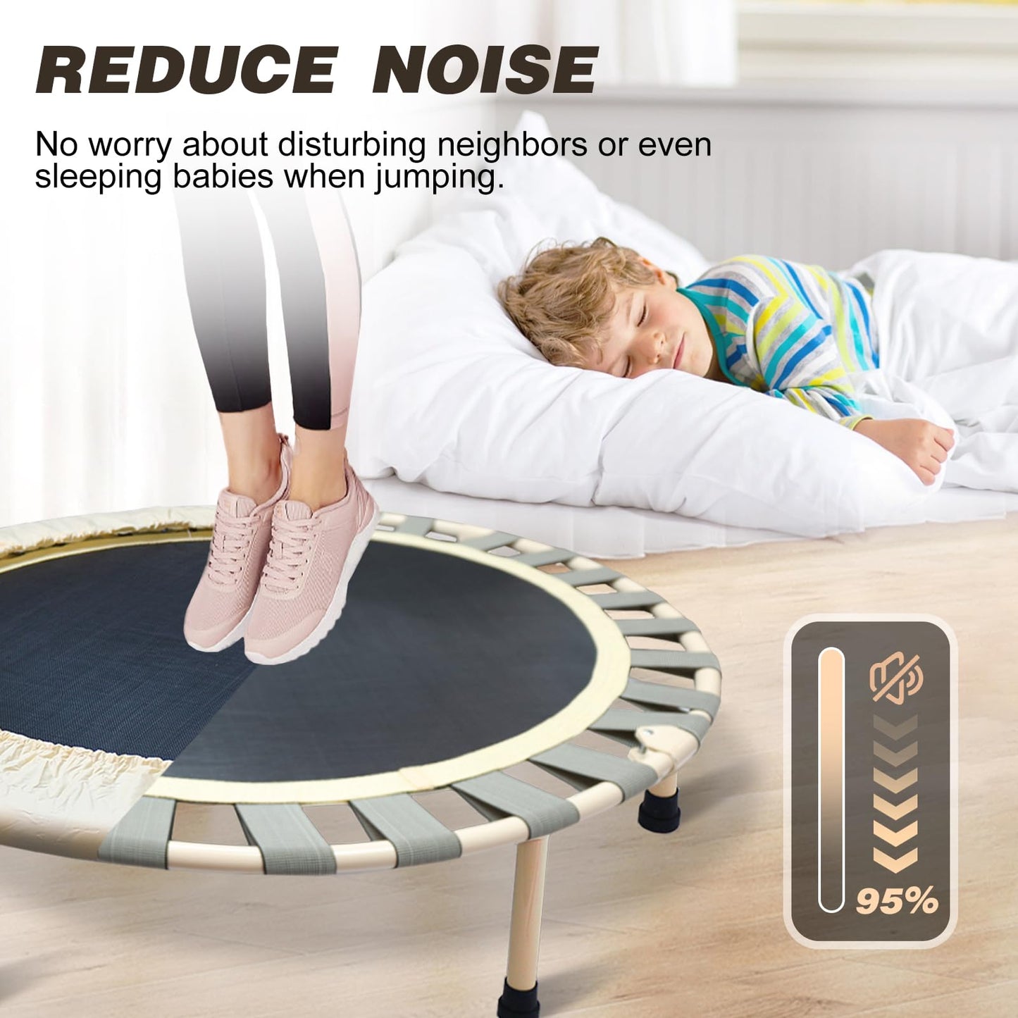 40" Rebounder Trampoline for Fitness Workout