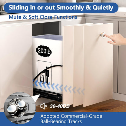 Under Cabinet Pull-Out Trash Can, 50Qt
