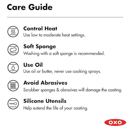 OXO 3-Piece Ceramic Nonstick Frying Pan Set
