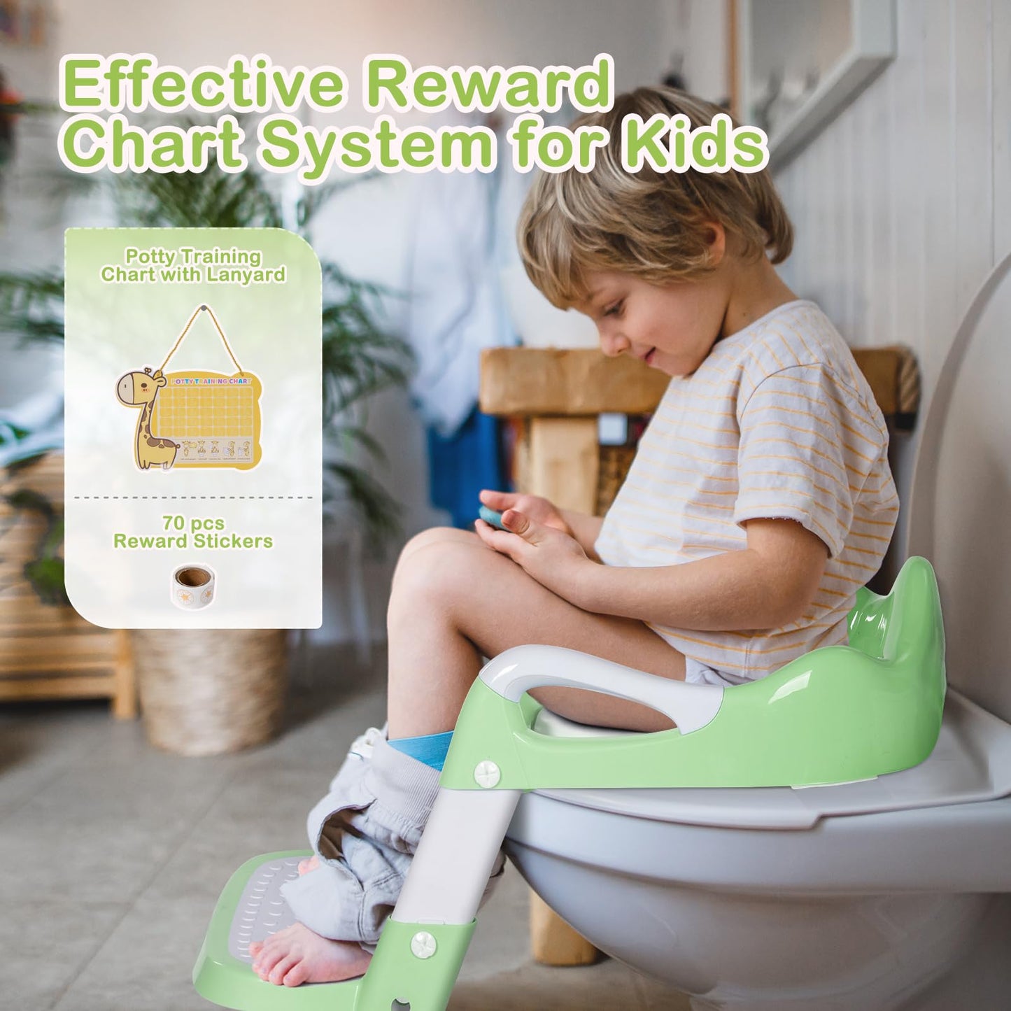 Potty Training Seat with Step Stool Ladder