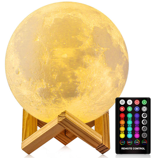 Moon Lamp 16 Colors Night Light with Remote