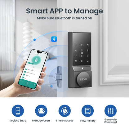 Devo Smart Door Lock with Keyless Entry