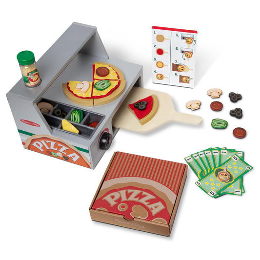 Melissa & Doug Wooden Pizza Play Set - 41 Pieces