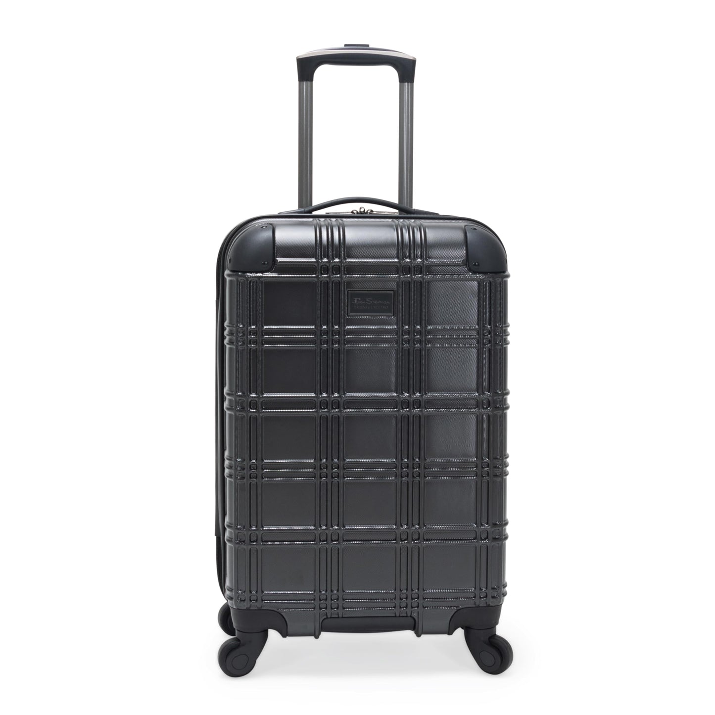 Ben Sherman Nottingham Lightweight Hardside 4-Wheel Spinner Travel Luggage, Charcoal, 20-Inch Carry On