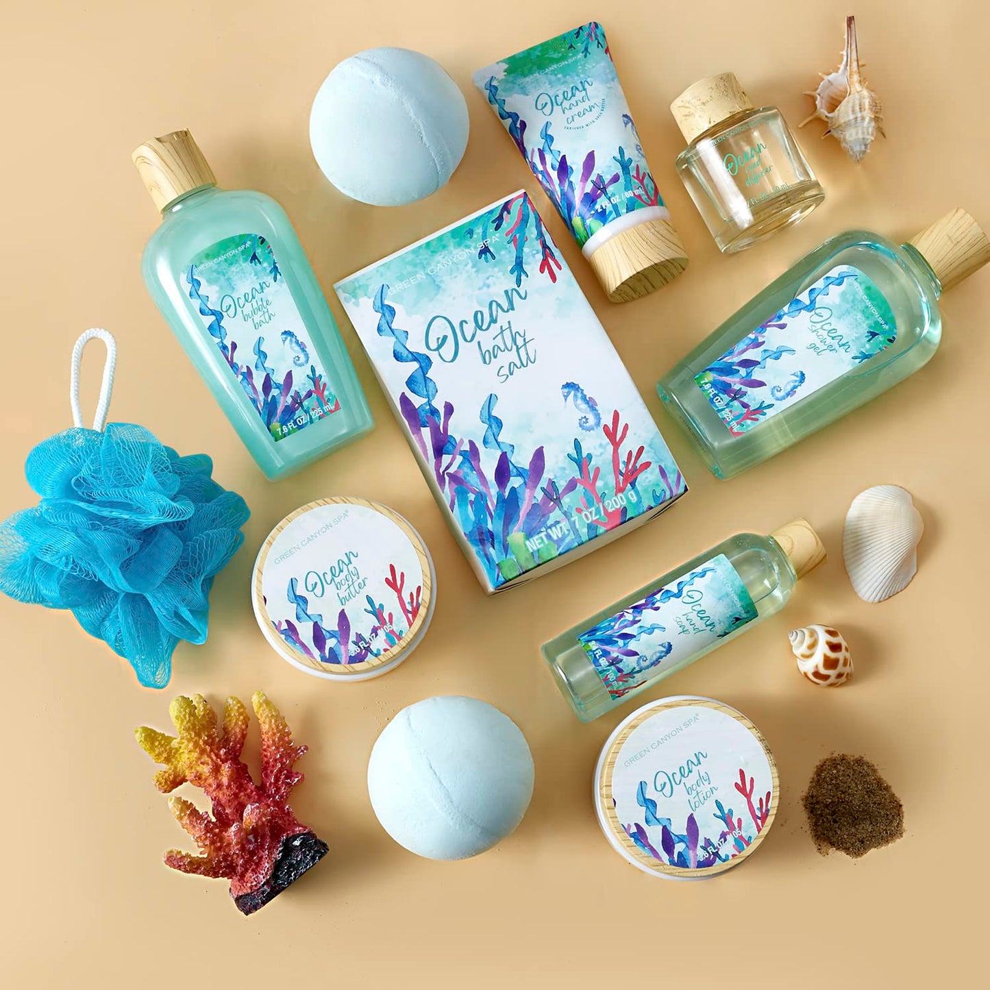 Ocean Spa Gift Basket Set for Women