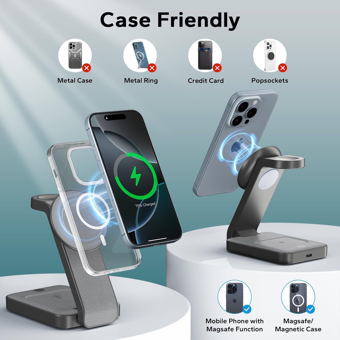 3-in-1 Wireless Charging Station for MagSafe