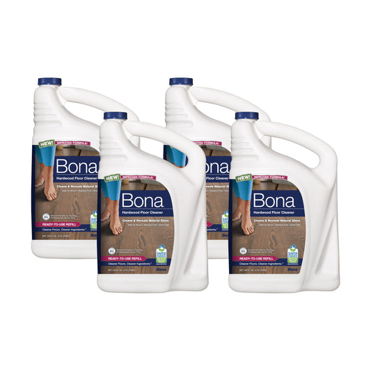 4 Pack Bona Hardwood Floor Cleaner Refill