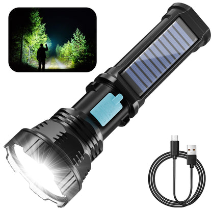 Rumiom Rechargeable LED Flashlight with Strobe Light
