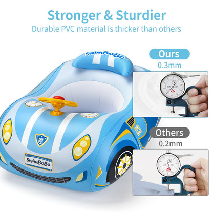 Toddler Pool Float Inflatable Ride-on Car