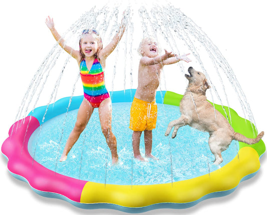 Jasonwell Kids Splash Pad Water Play Mat