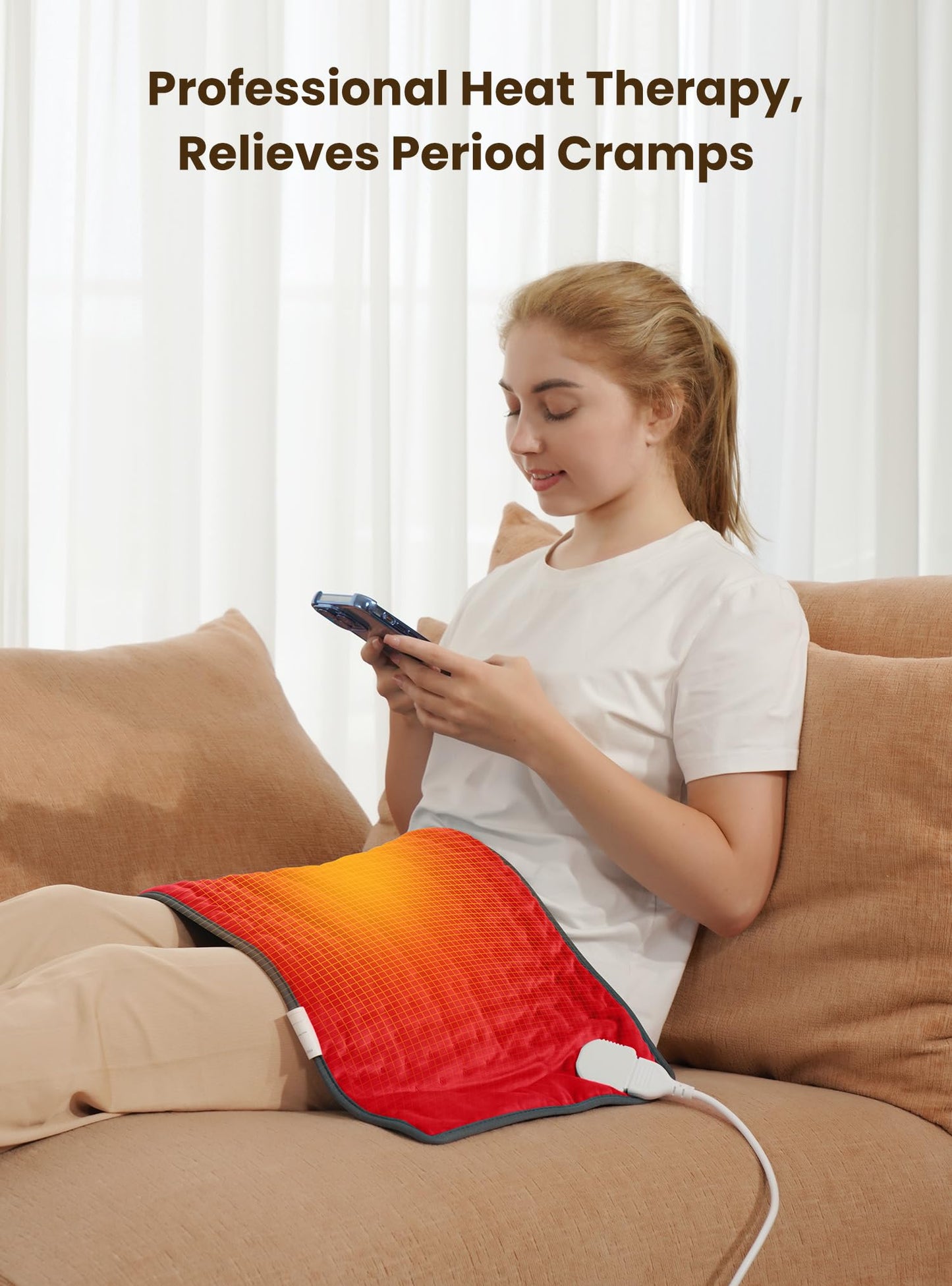 Large Electric Heating Pad for Pain Relief