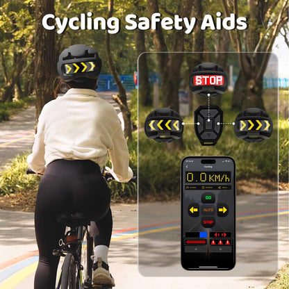 Smart Bike Helmet with LED Lights and APP