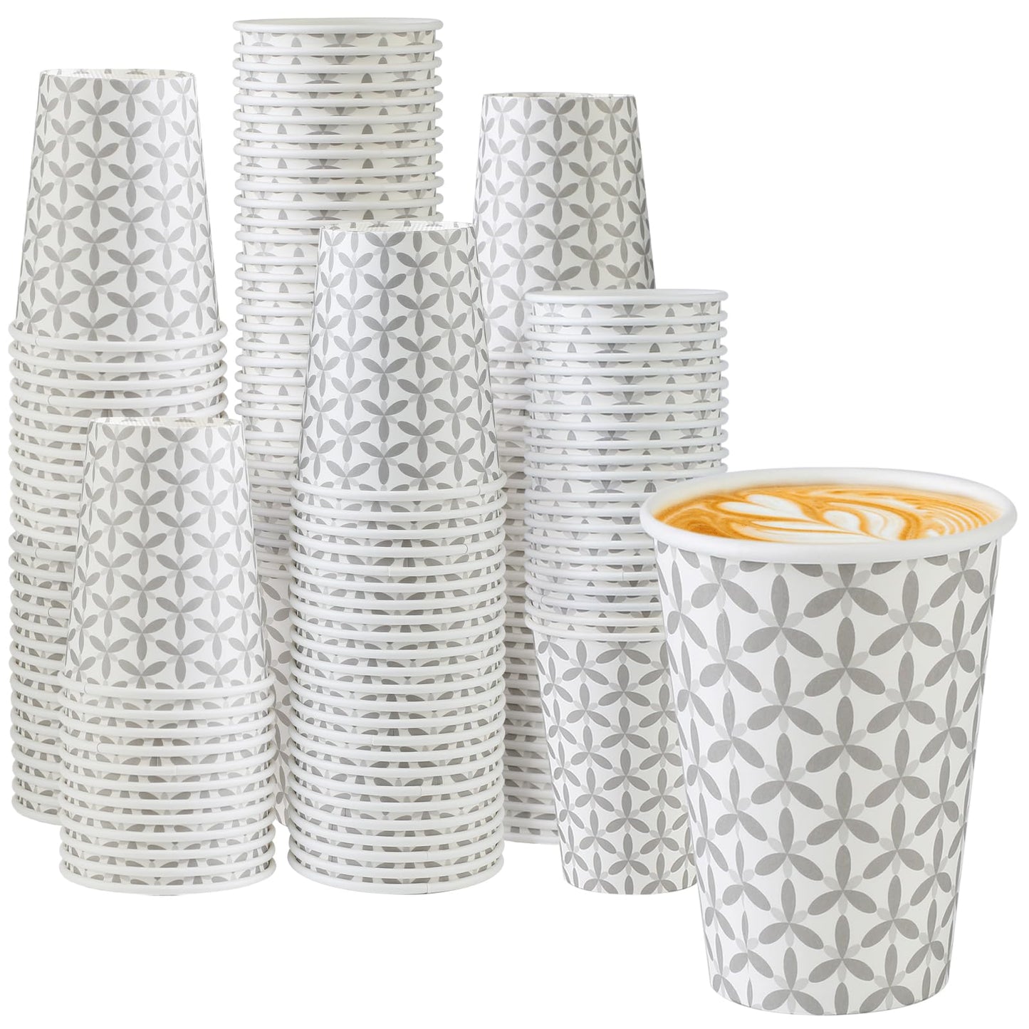 Disposable 12 oz Coffee Cups - 180 Pack