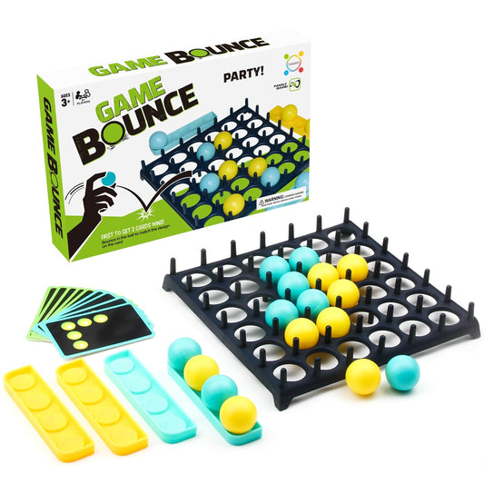 ALMCALS Bounce Ball Game Family Party Games, Game Bounce Table Game Toys- Jumping Connect Ball Board Games Bounce Off Game, Party Favors Birthday Holiday for Adults and Kids