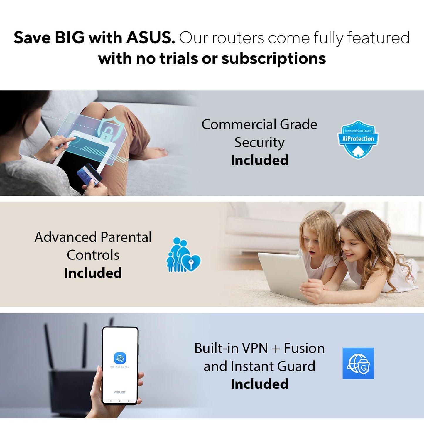 ASUS RT-AX57 Go - AX3000 Dual Band WiFi 6 (802.11ax) Travel Router, Support 4G/5G Mobile tethering&Public WiFi (WISP) Mode, Subscription-Free Network Security, VPN Features, AiMesh, Guest Portal