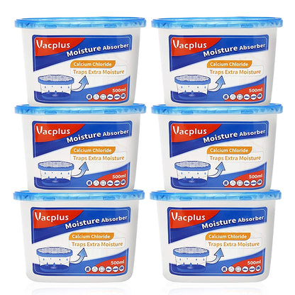 6 Pack Vacplus Moisture Absorbers for Humidity