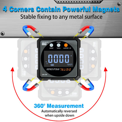 Digital Angle Finder with Laser and Magnet