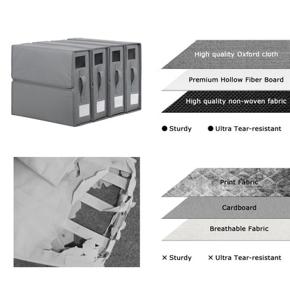 Foldable Sheet Organizers for Linen Closet Storage