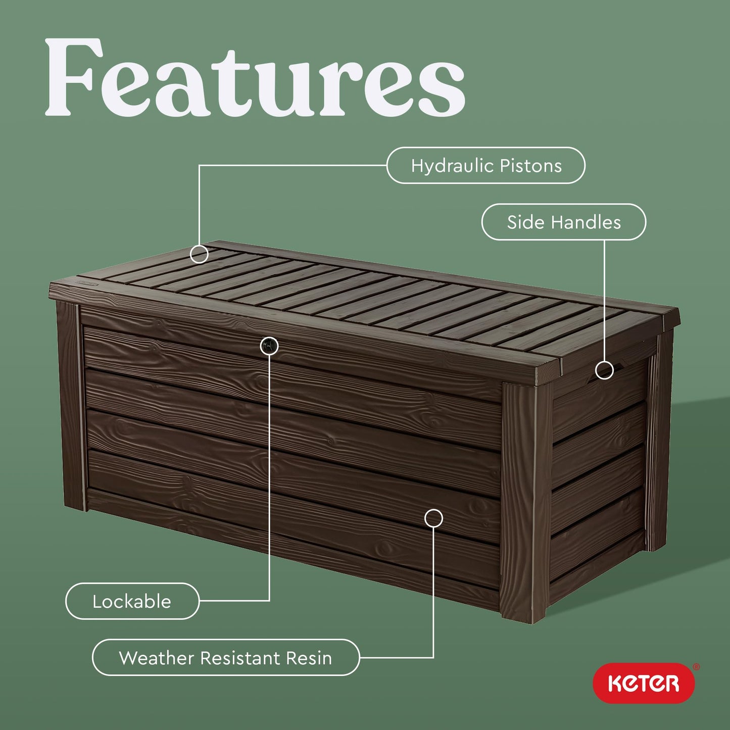 Keter 150 Gallon Outdoor Storage Deck Box