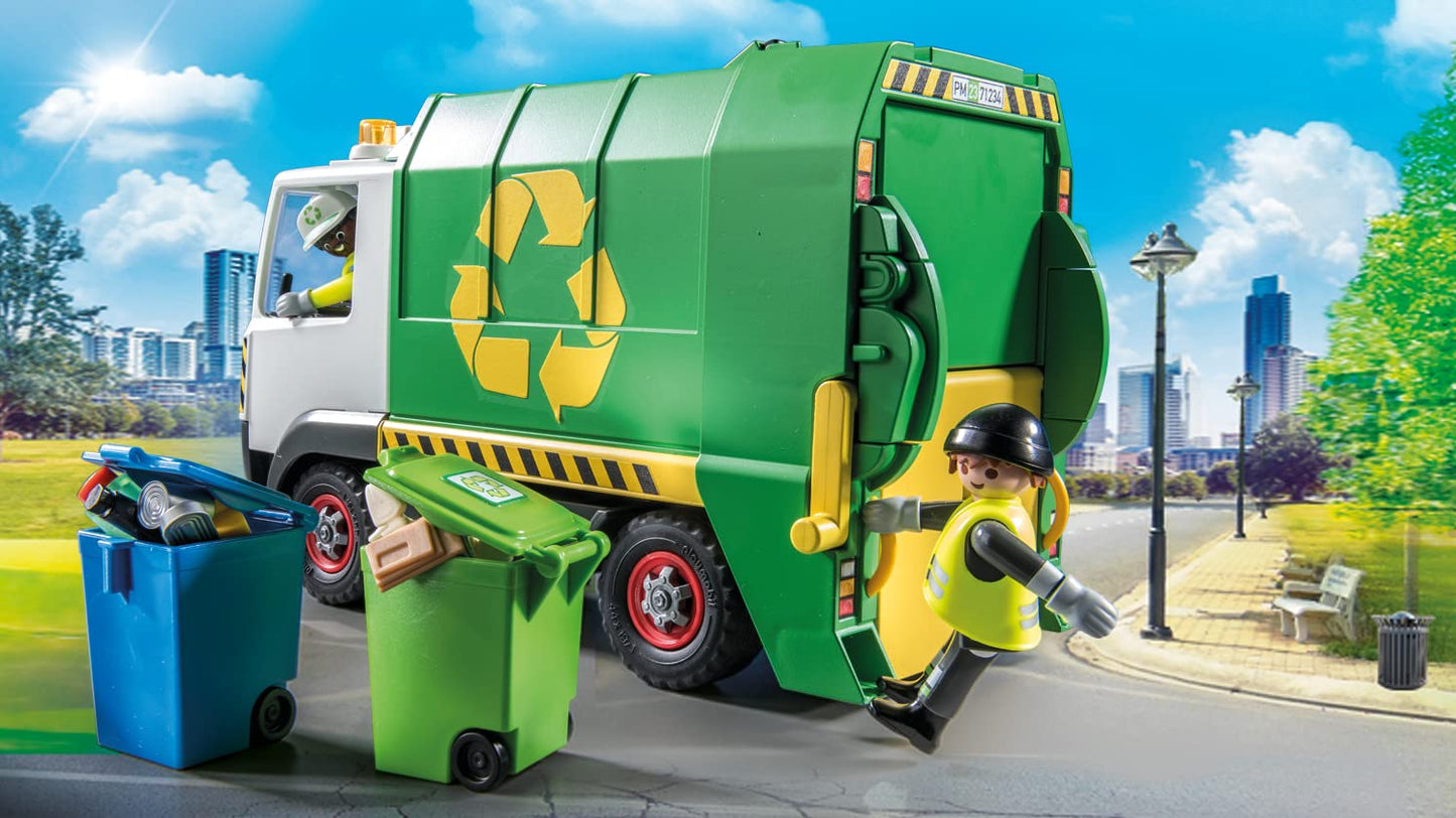 Playmobil Recycling Truck with 2 Figures & Accessories