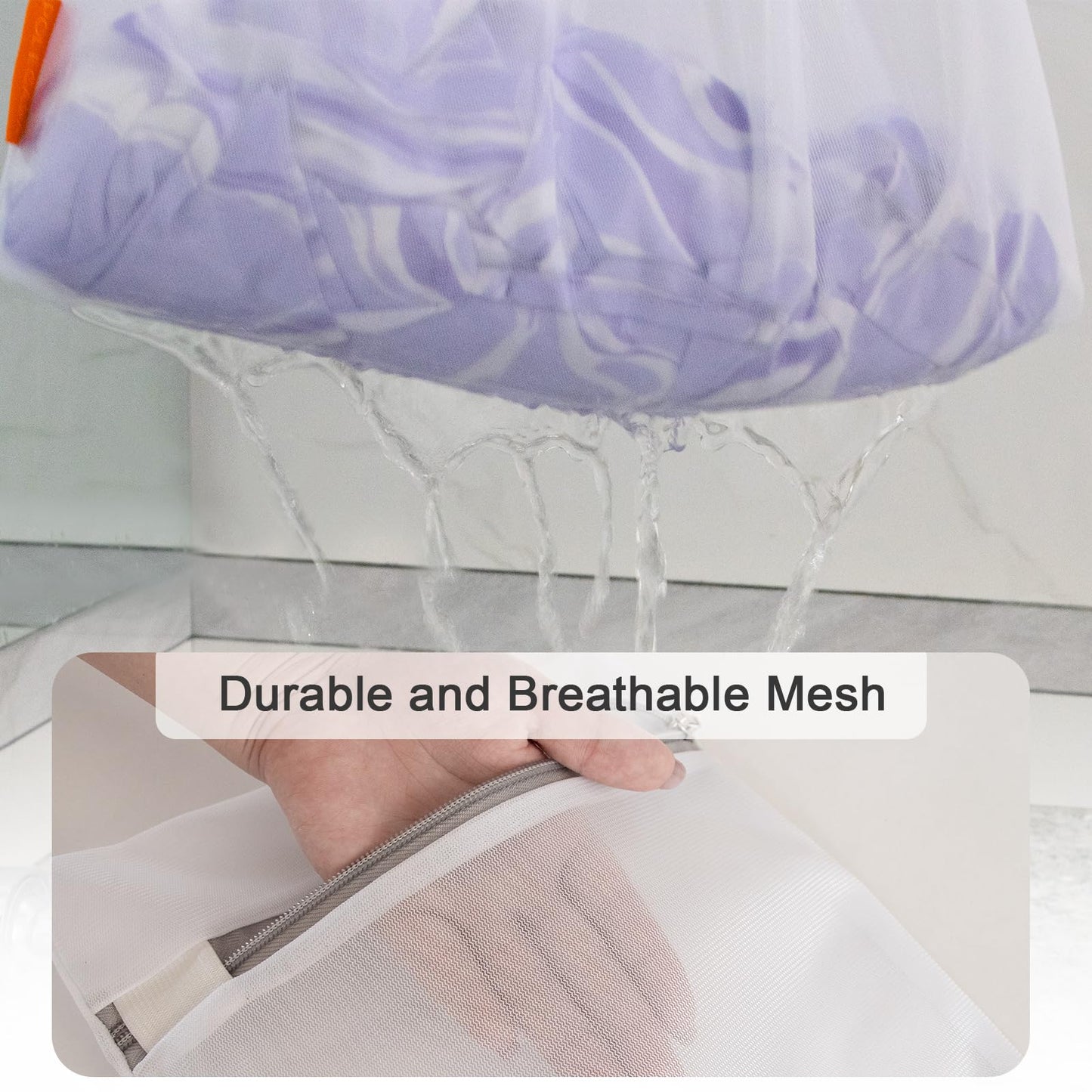 3 Pack Mesh Laundry Bags for Delicates