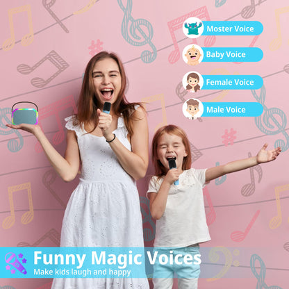 Karaoke Machine with 2 Wireless Microphones
