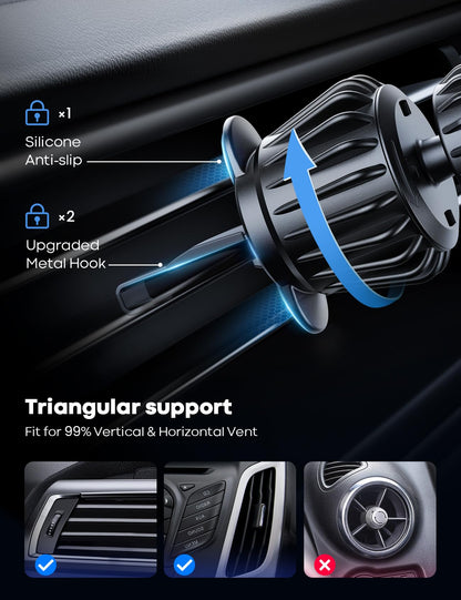 Lamicall Magnetic Car Phone Mount with 20 Magnets
