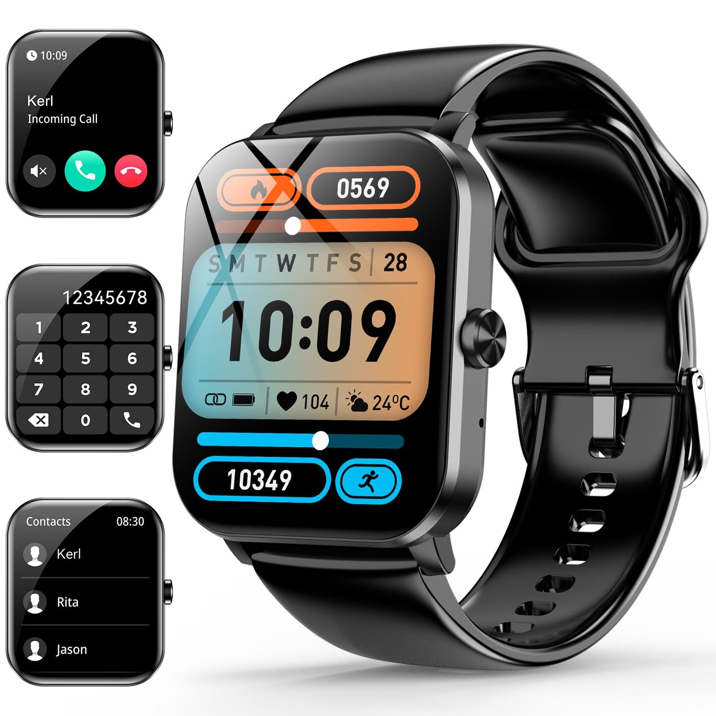 Smart Watch IP68 Fitness Tracker for Android iOS