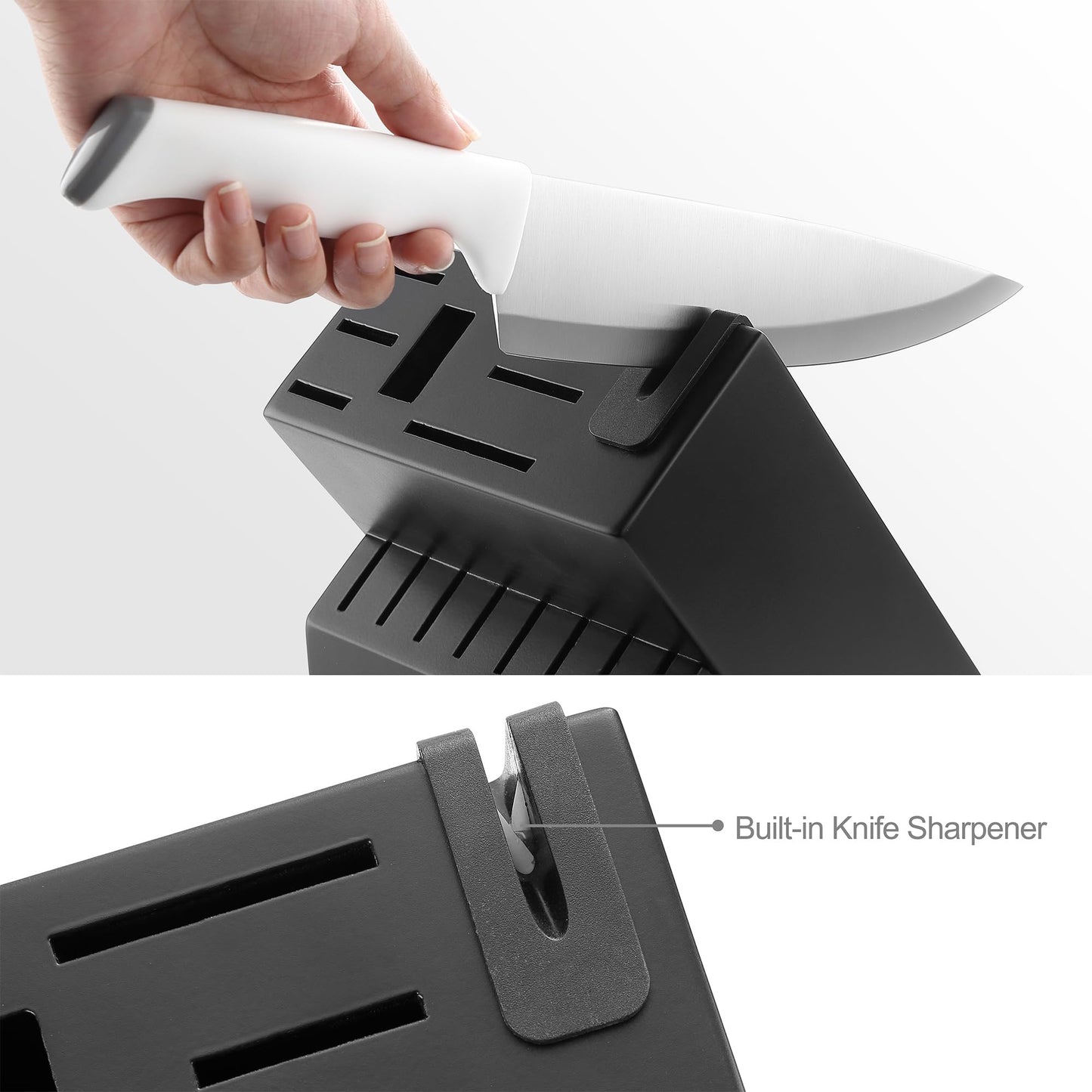 McCook German Stainless Steel Knife Block Set