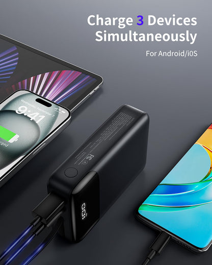 20000mAh High-Speed Power Bank with USB-C Cable