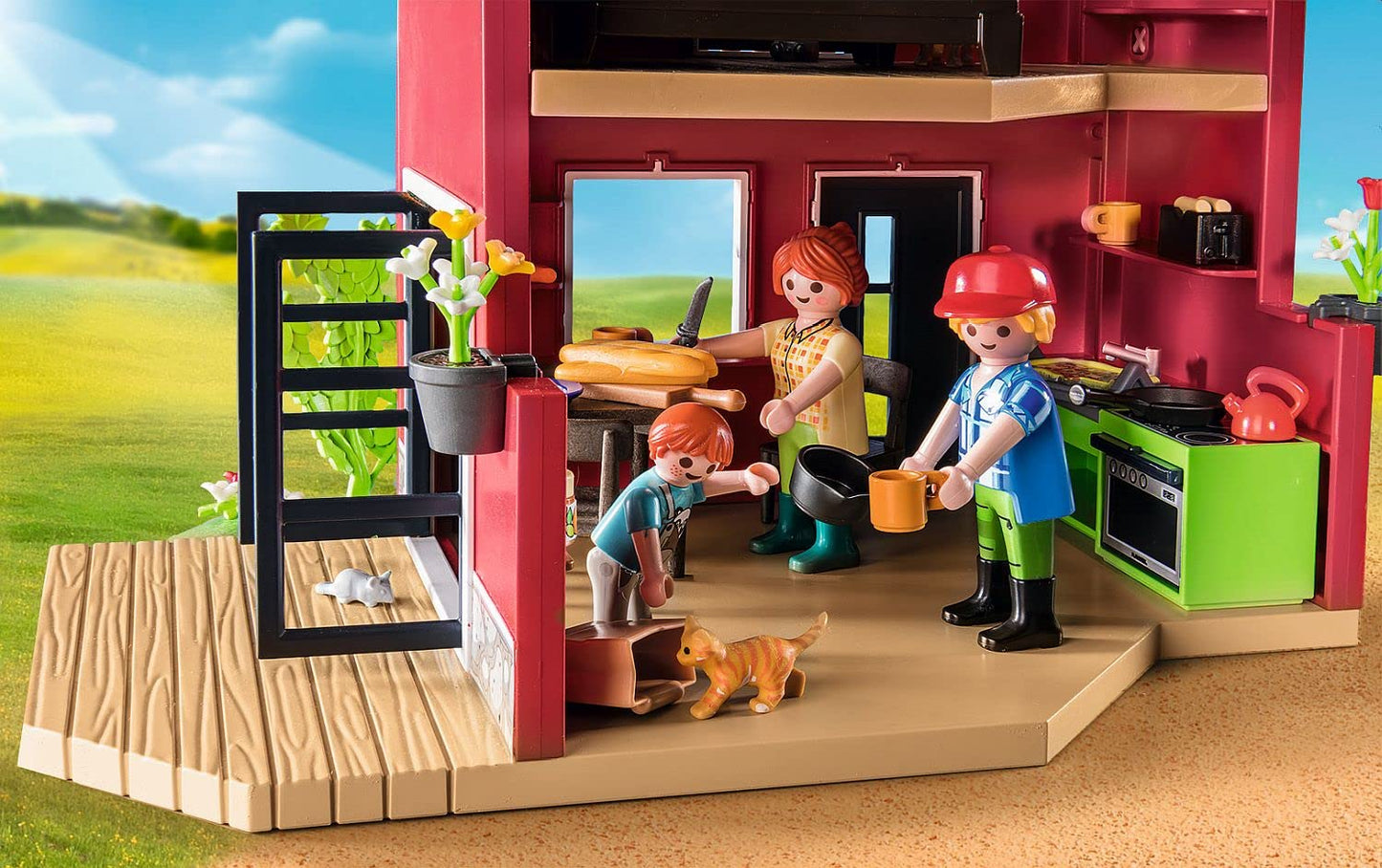Playmobil Farmhouse Playset with Outdoor Area