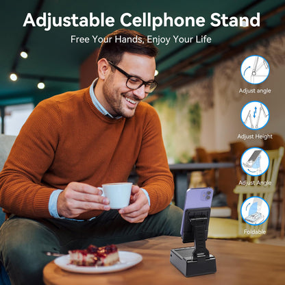 Phone Stand with Wireless Charger and Speaker