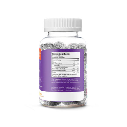 Chapter Six Iron Gummies, Iron Gummies Supplement with Vitamin C, Iron for Adults 10mg, Kosher, 60 Flavored Gummies (10MG)